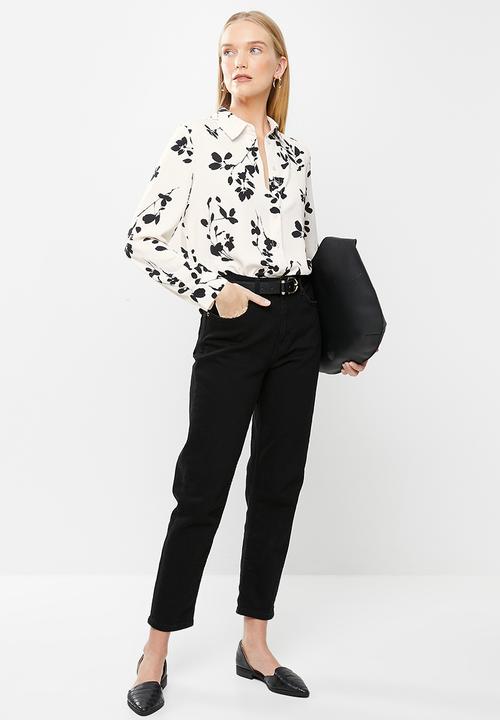 MANGO - Shirt basic - light beige