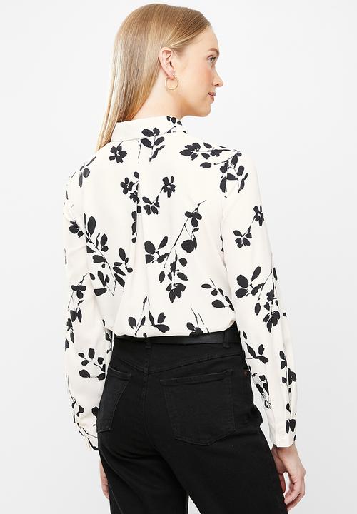 MANGO - Shirt basic - light beige