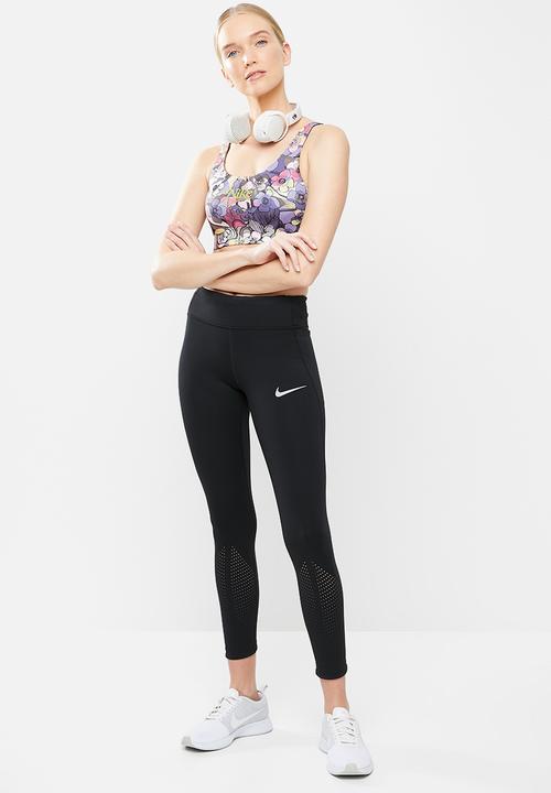 Nike - Nk swoosh strpy floral bra - multi