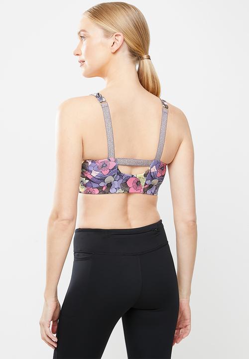 Nike - Nk swoosh strpy floral bra - multi