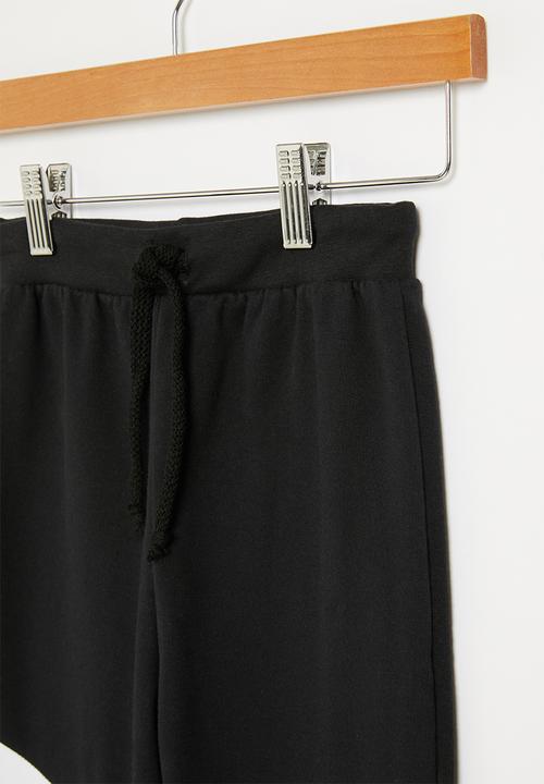 Pop Candy - Colour blocked  joggerr - black