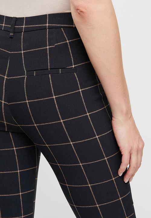 MANGO - Trousers cola - navy
