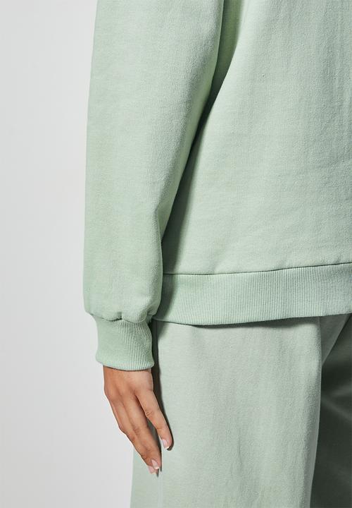 Superbalist - Funnel neck sweat - light sage