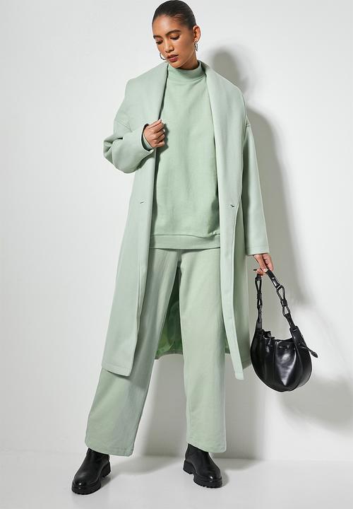 Superbalist - Funnel neck sweat - light sage