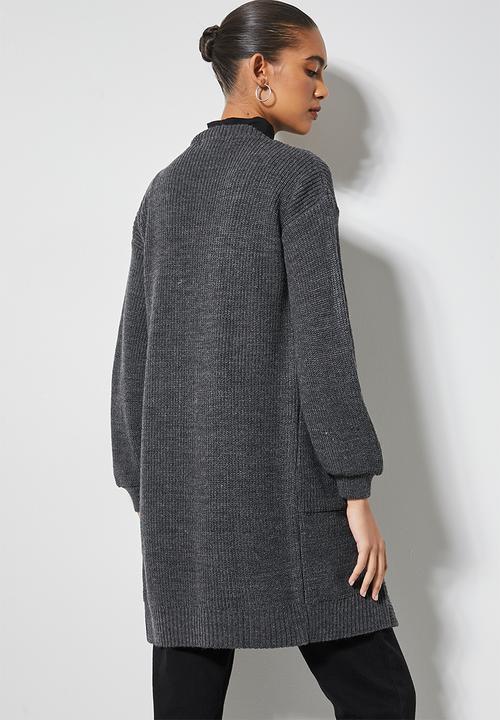 Superbalist - Blouson  sleeve cardigan - steel grey