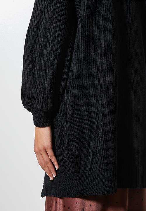 Superbalist - Blouson sleeve cardigan - black