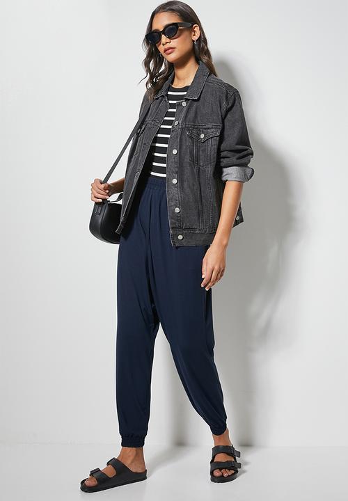 Superbalist - Drop crotch knit jogger - ink