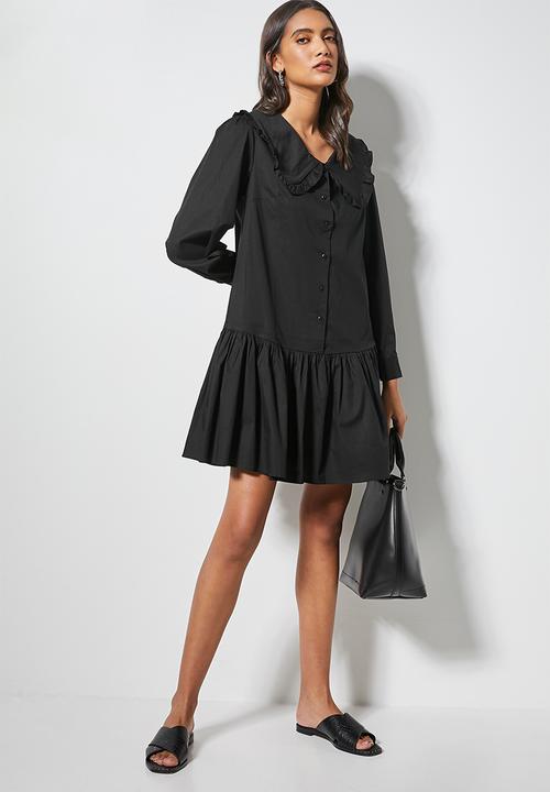 Superbalist - Peterpan collar dress - black