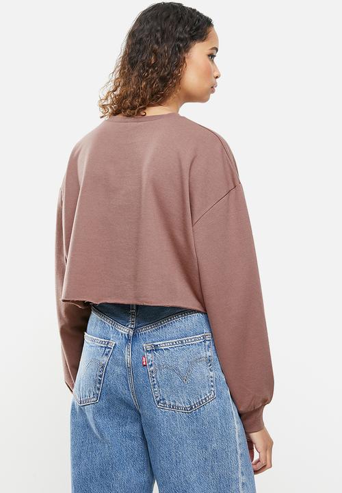 Blake - Cropped sweater - cognac