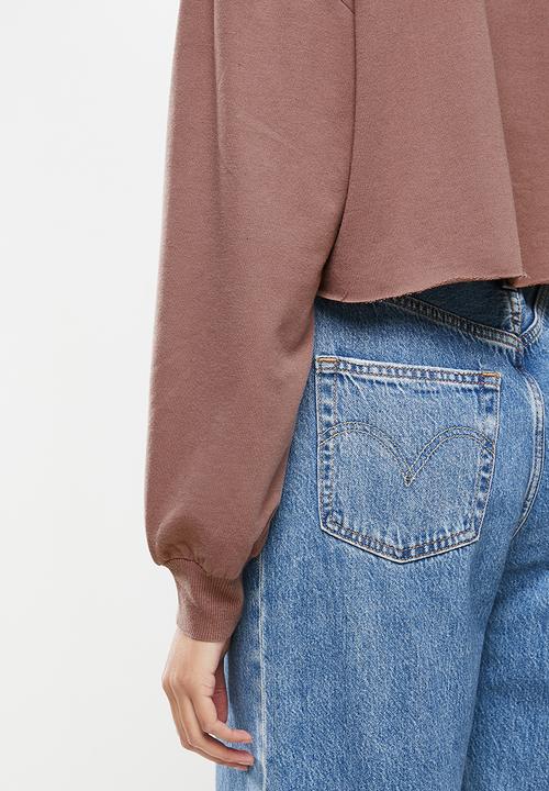 Blake - Cropped sweater - cognac