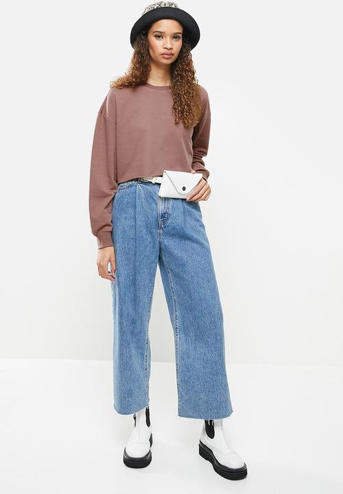 Blake - Cropped sweater - cognac