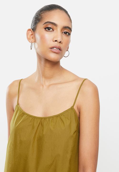 MANGO - Dress pillu - dark yellow