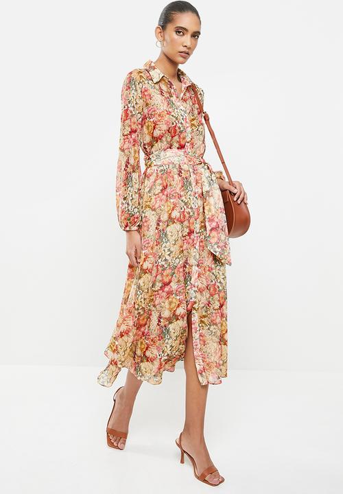 MANGO - Dress pinkie - multi