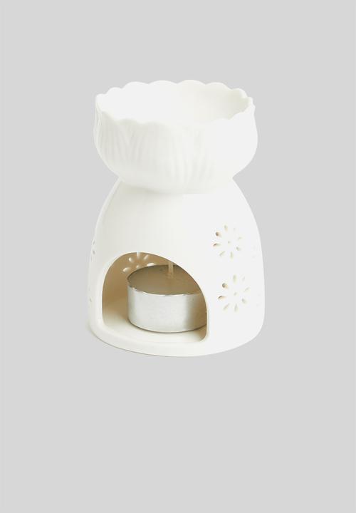 Amanda Jayne - Star ceramic oil burner - white