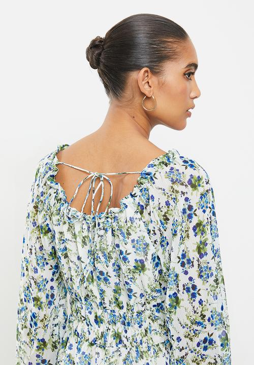 MANGO - Dress ocean - multi 