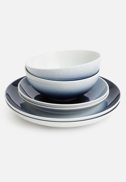 Galateo - Ombre cereal bowl set of 4- cobalt blue
