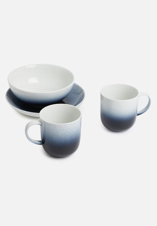 Galateo - Ombre mug set of 4-cobalt blue