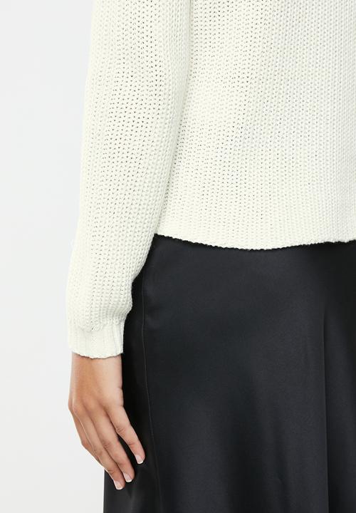 ONLY - Leela life long sleeve pullover knit - cream 