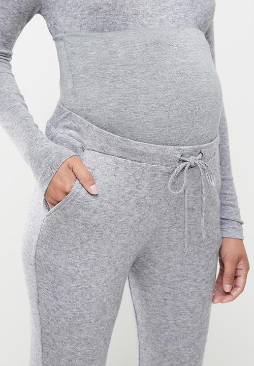 Superbalist - Soft tummy band drawstring jogger - grey melange