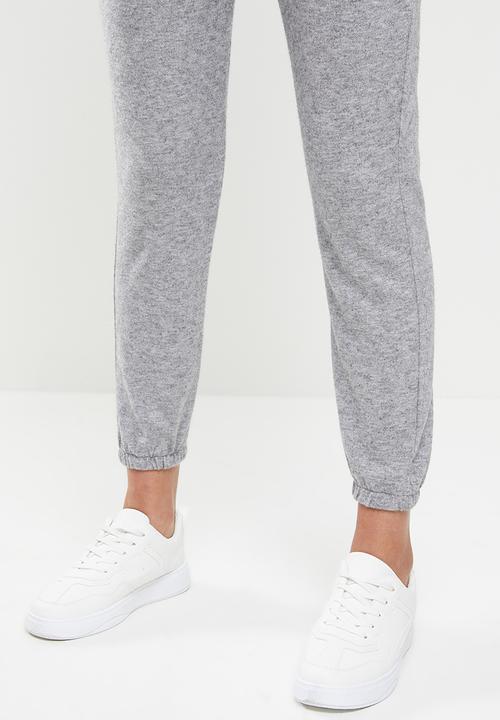 Superbalist - Soft tummy band drawstring jogger - grey melange