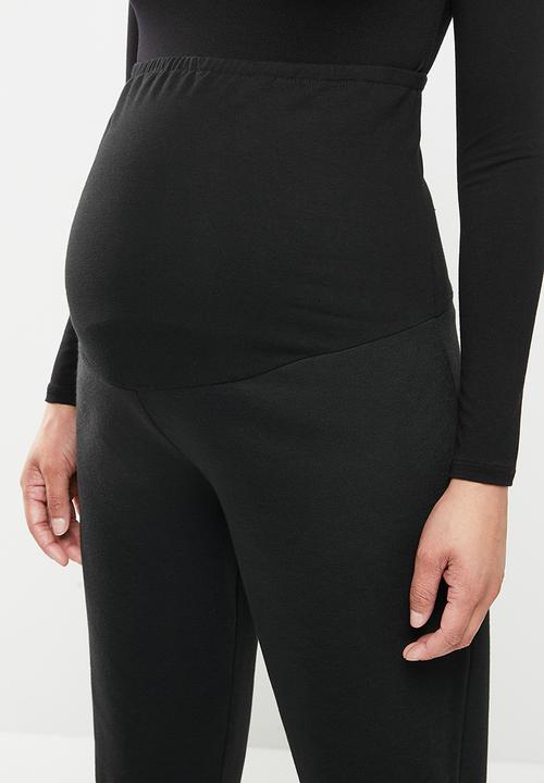 Superbalist - Cuffed tummy band jogger - black