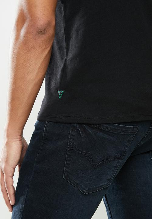 GUESS - Bsc ombre logo crew - black
