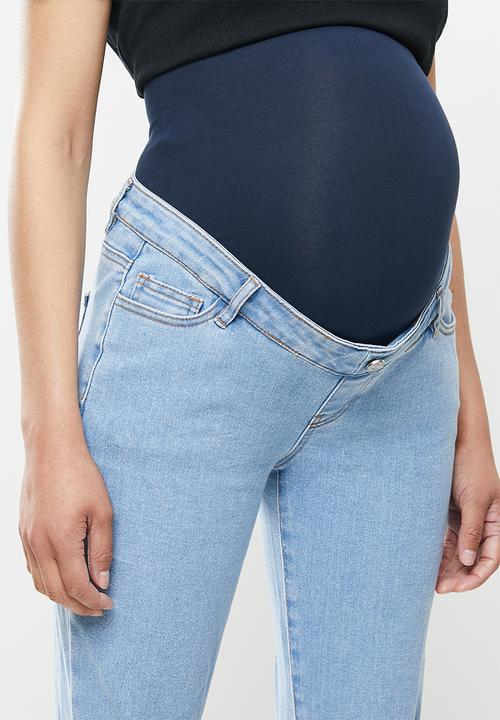 Missguided - Maternity riot ripped comfort stretch - blue