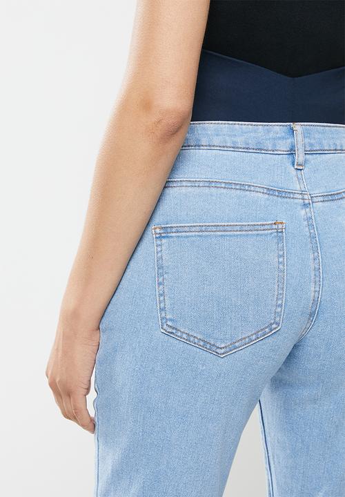 Missguided - Maternity riot ripped comfort stretch - blue
