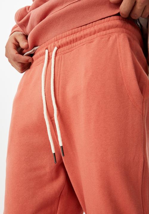 Cotton On - Trippy slim trackie - peach splash