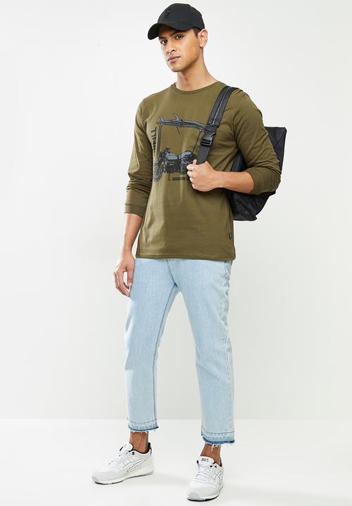 O'Neill - Bike and board long sleeve tee  - army