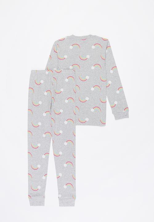 Pop Candy - Girls rainbow pj set - multi 