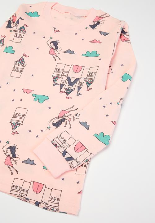 Pop Candy - Girls multi print pj set - multi