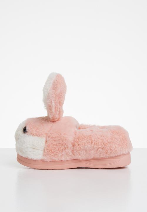 Pop Candy - Bunny slippers - pink & white