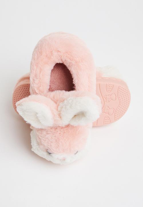 Pop Candy - Bunny slippers - pink & white