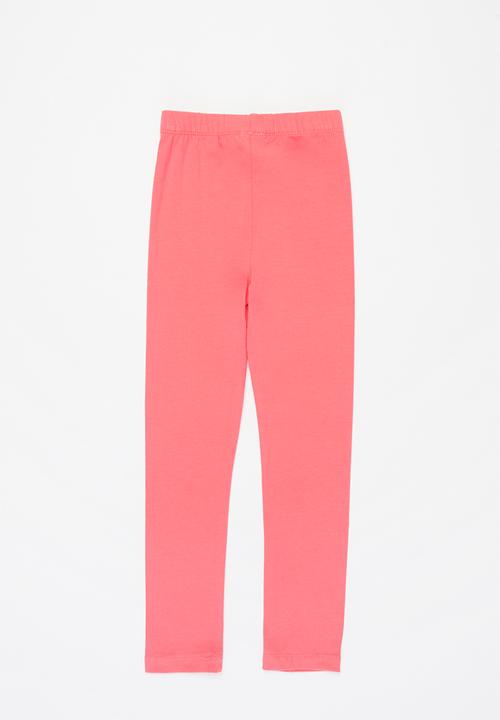 Pop Candy - Girls basic leggings - coral