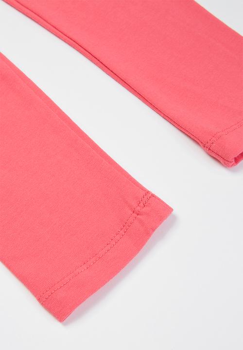 Pop Candy - Girls basic leggings - coral