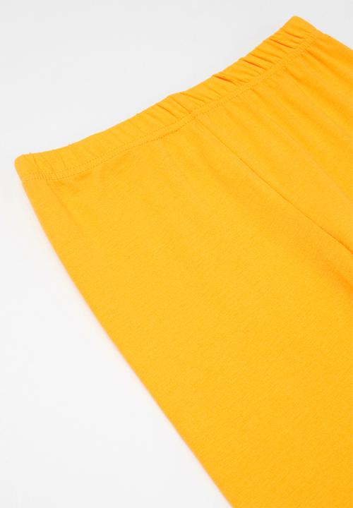 Pop Candy - Girls basic leggings - mustard