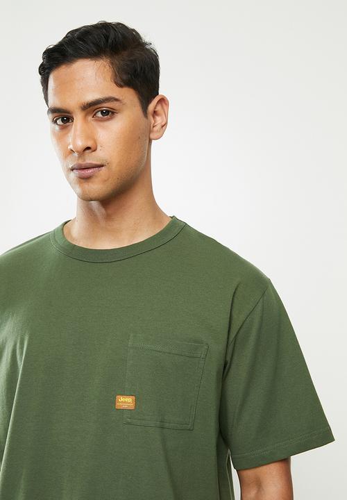 JEEP - Abel short sleeve ess pocket tee - olive