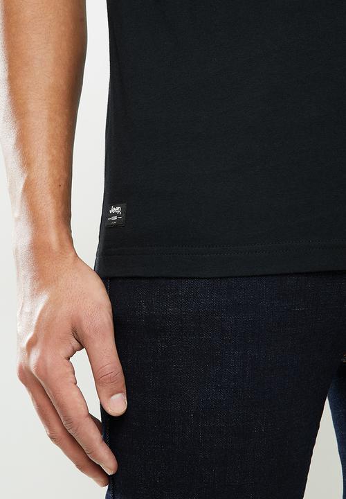 JEEP - Calvin short sleeve graphic tee - black