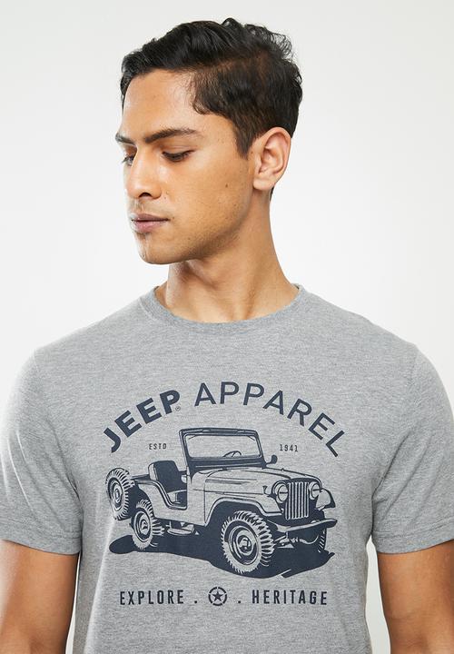 JEEP - Akshay graphic short sleeve tee - grey 