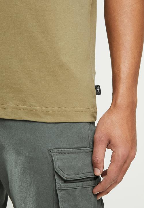 JEEP - Bevan short sleeve graphic tee - brown