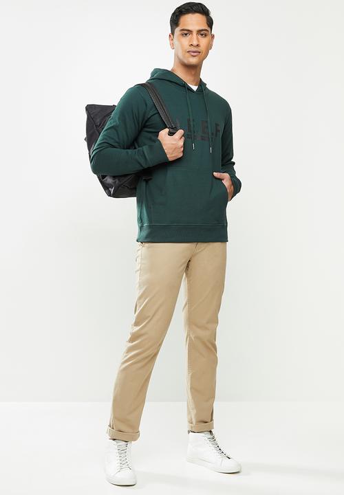 JEEP - Lennox logo hooded pullover - green