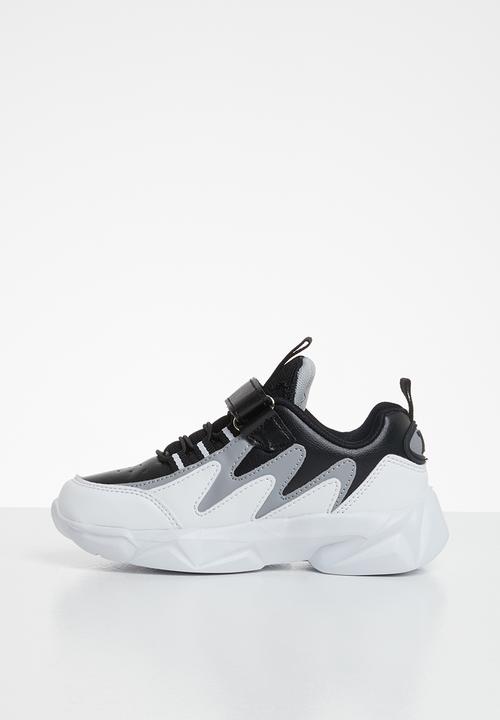 Pop Candy - Colour blocked sneakers - white & black