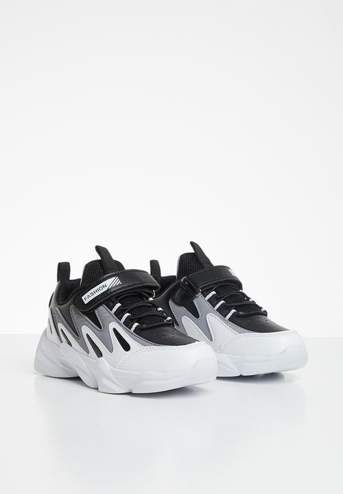 Pop Candy - Colour blocked sneakers - white & black