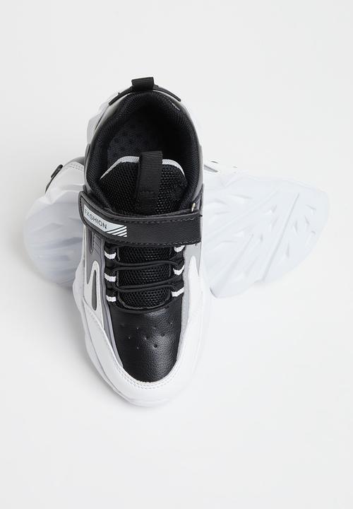 Pop Candy - Colour blocked sneakers - white & black