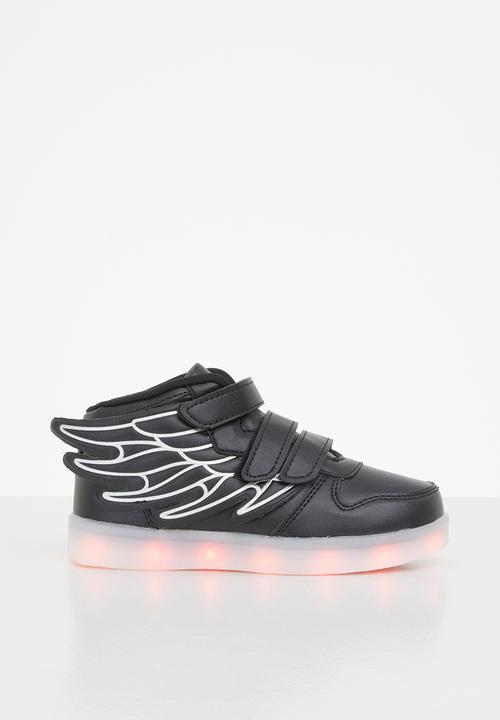 Pop Candy - Boys light up sneakers - black & grey