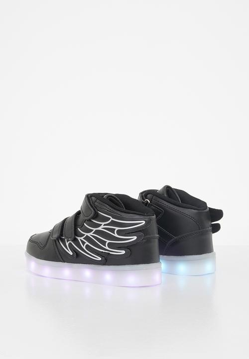 Pop Candy - Boys light up sneakers - black & grey