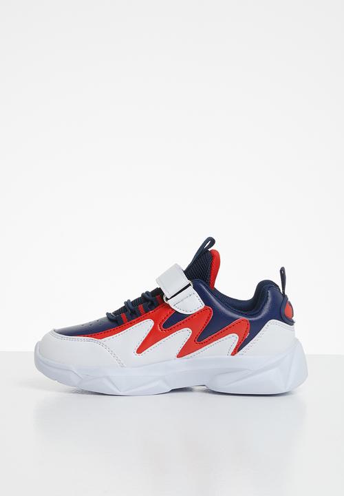 Pop Candy - Colour blocked sneakers - white & navy