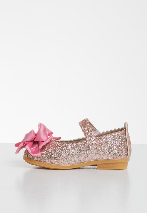 Pop Candy - Girls bow ballet pumps -pink