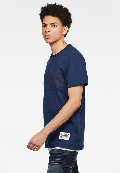 G-STAR - Contrast pkt r t s\s - imperial blue